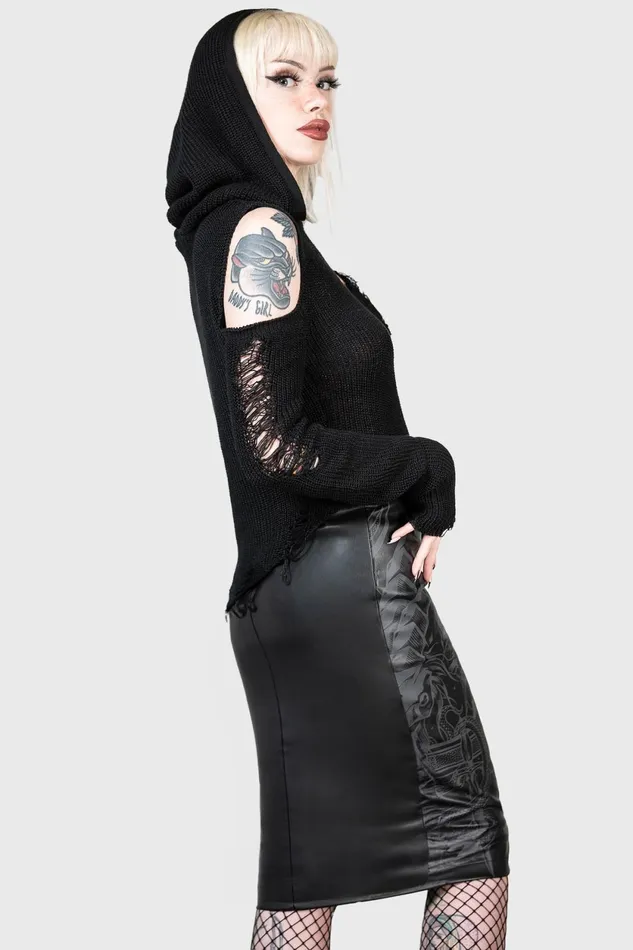 Women Sweaters Killstar Crowned Misery Sweater