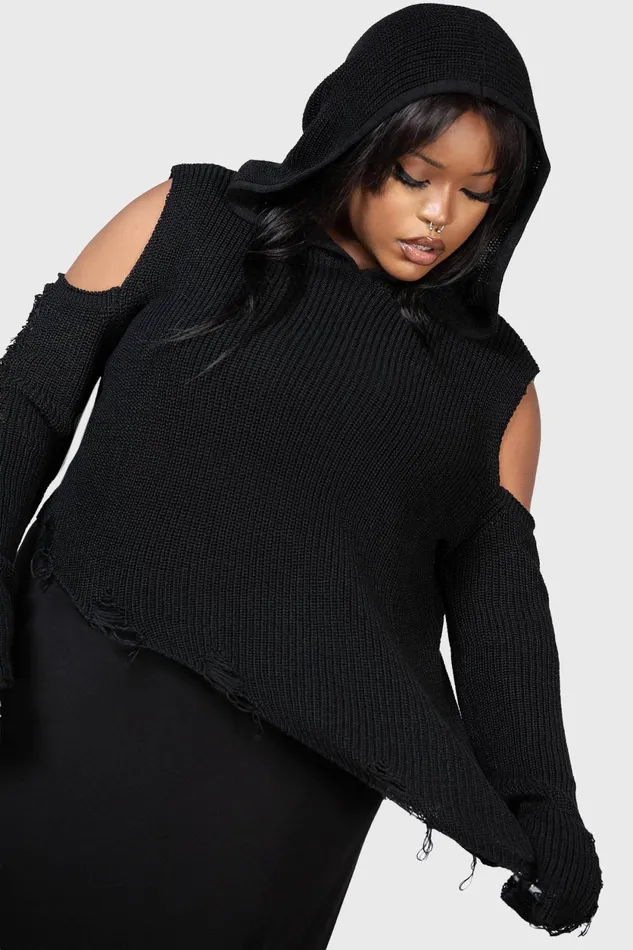 Women Sweaters Killstar Crowned Misery Sweater