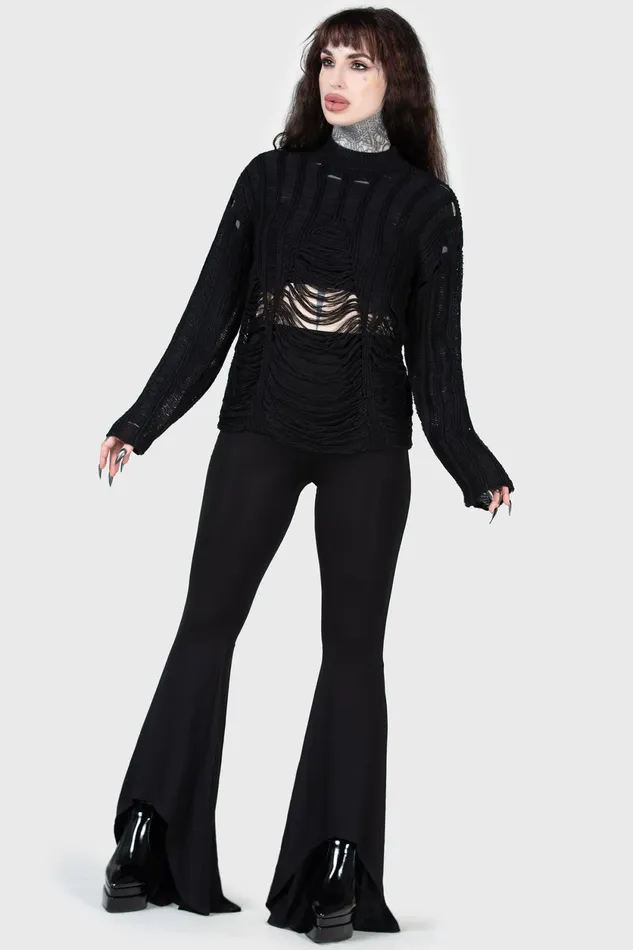 Women Sweaters Killstar Crypt Convert Sweater