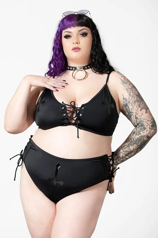 Women Swim Killstar Xandria 2Piece Swimsuit PLUS