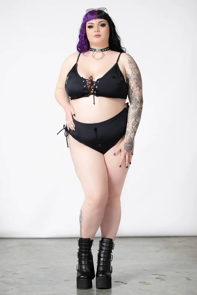 Women Swim Killstar Xandria 2Piece Swimsuit PLUS