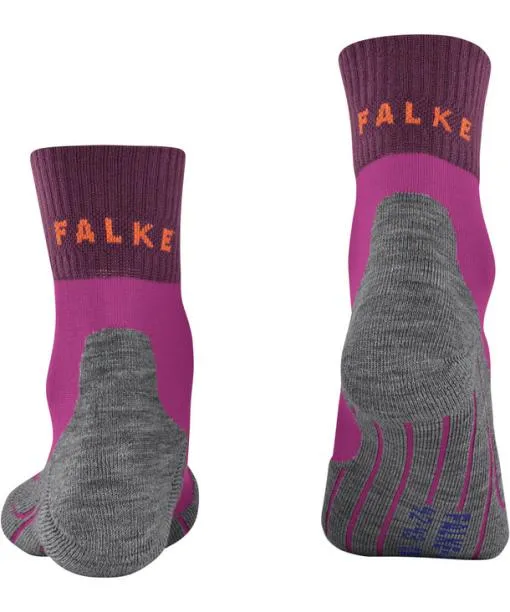 Women TK2 Explore Cool Short Women Trekking Short Sock Radiant Orchid FALKE Hiking Socks
