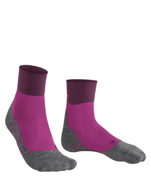 Women TK2 Explore Cool Short Women Trekking Short Sock Radiant Orchid FALKE Hiking Socks