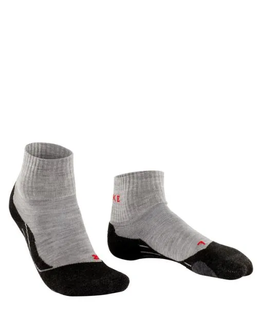 Women TK2 Explore Short Women Trekking Short Sock Light Grey FALKE Hiking Socks