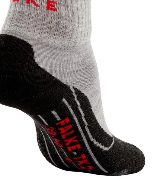 Women TK2 Explore Short Women Trekking Short Sock Light Grey FALKE Hiking Socks