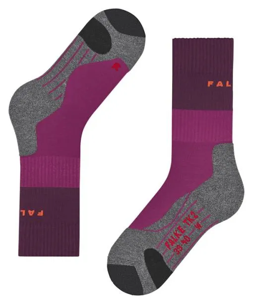 Women TK2 Explore Women Trekking Socks Radiant Orchid FALKE Hiking Socks