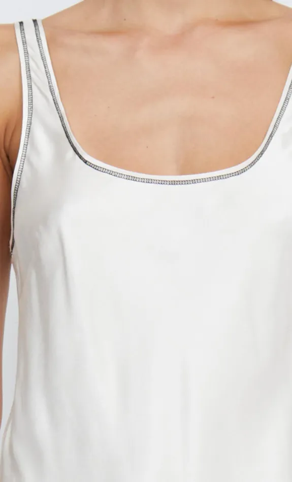 Women Tops Bec Bridge EMERY SCOOP TANK Ivoryblack