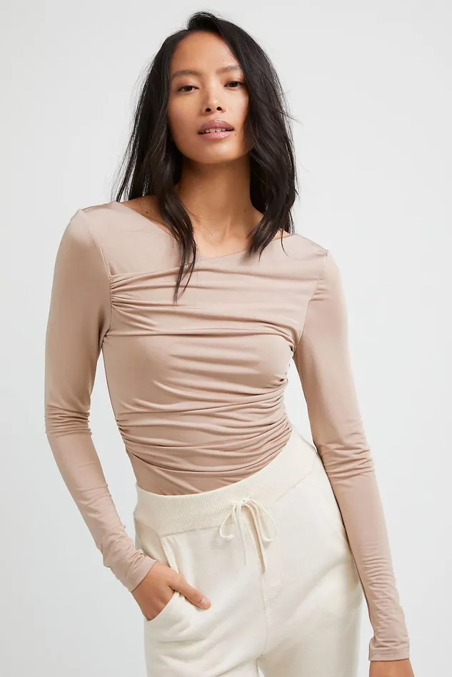 Women Tops Free People Crushin On You Bodysuit Magic Mushroom