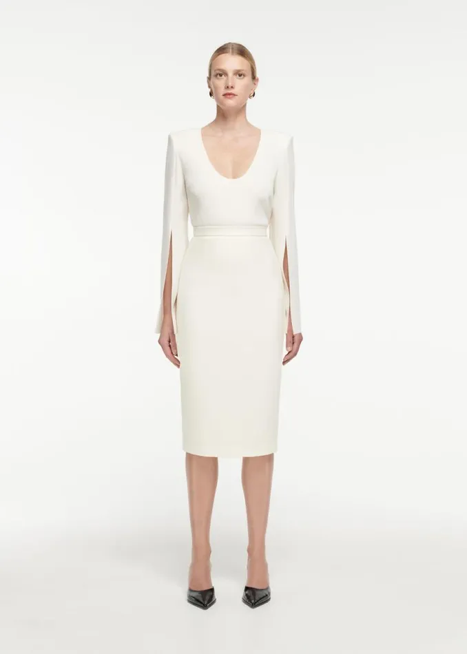 Women Tops Roland Mouret Long Sleeve Cady Top