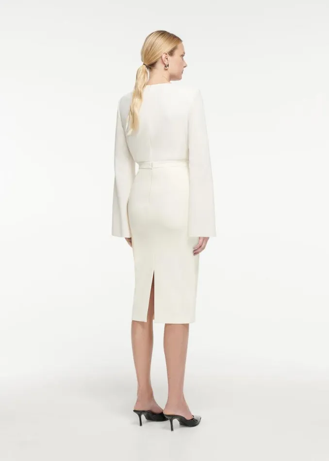 Women Tops Roland Mouret Long Sleeve Cady Top