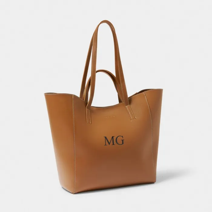 Women Tote Bags Katie Loxton Perri Cognac Tote Bag 8211 Vegan Leather