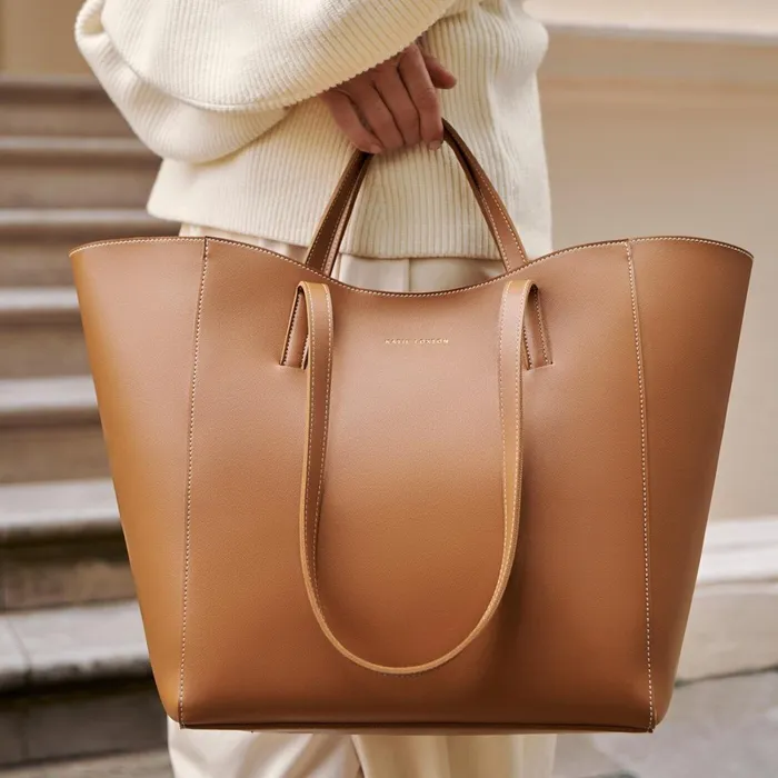 Women Tote Bags Katie Loxton Perri Cognac Tote Bag 8211 Vegan Leather