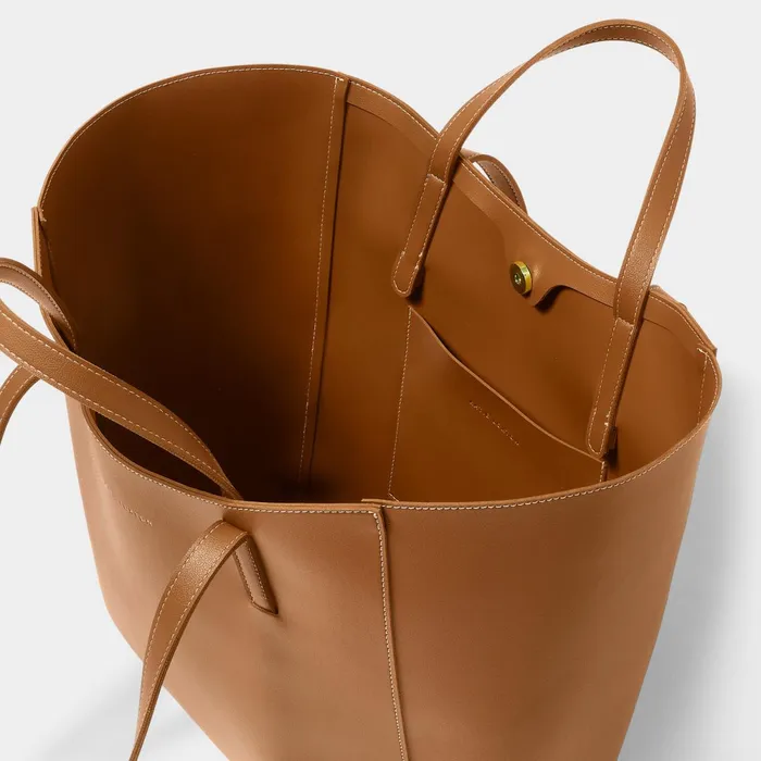Women Tote Bags Katie Loxton Perri Cognac Tote Bag 8211 Vegan Leather