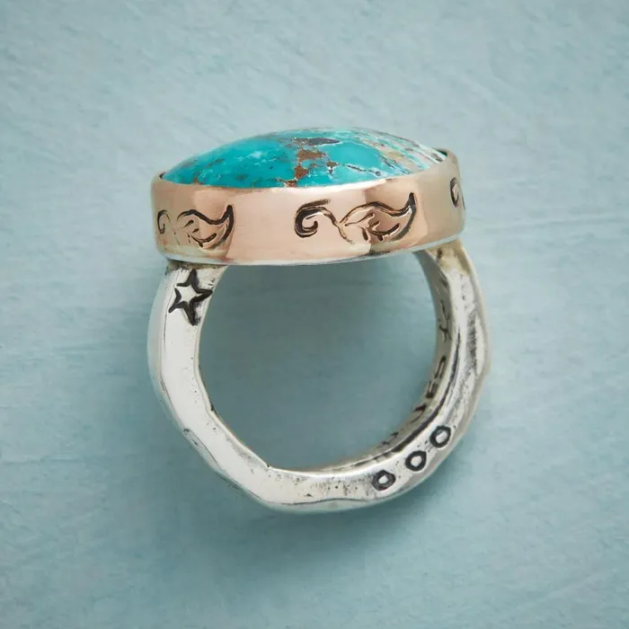Women Tranquil Turquoise Ring Sundance Catalog Rings Women Tranquil Turquoise Ring Sundance Catalog Rings