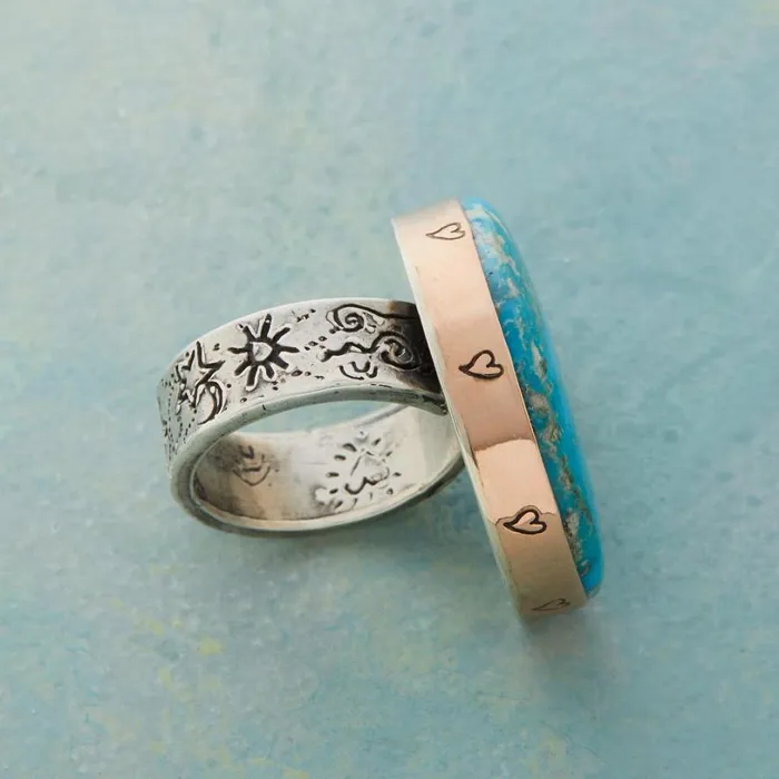 Women Turquoise Moon Ring Sundance Catalog Rings Women Turquoise Moon Ring Sundance Catalog Rings