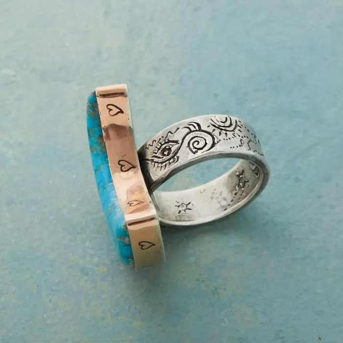 Women Turquoise Moon Ring Sundance Catalog Rings Women Turquoise Moon Ring Sundance Catalog Rings