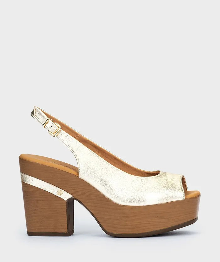 Women Tuzla Metallic 8211 Heeled Sandals Pedro Miralles