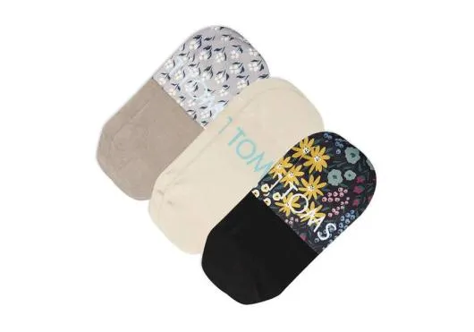 Women Ultimate No Show Socks Ditzy Floral 3 Pack Ditzy Floral TOMS Socks