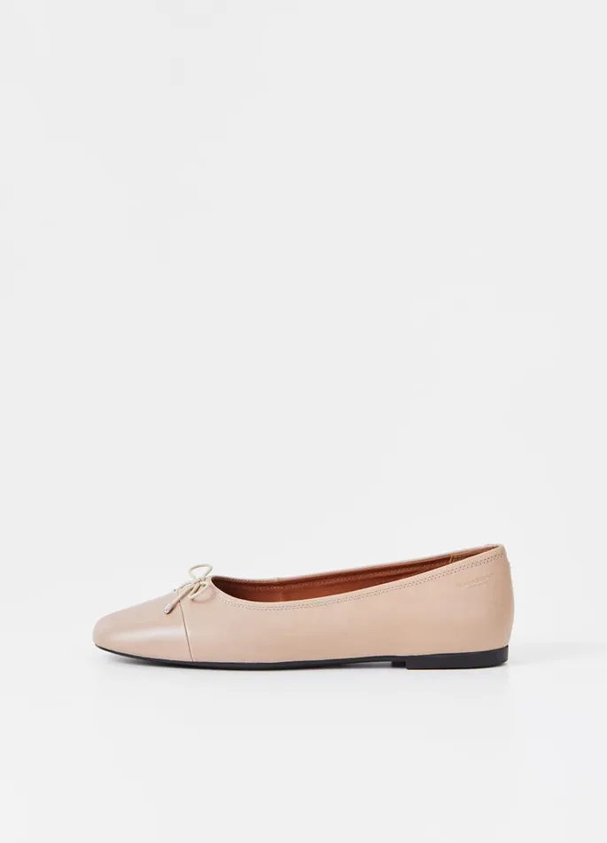 Women Vagabond Ballet Flats JOLIN SHOES Light Brown Leather