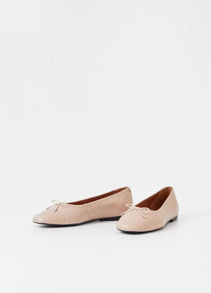 Women Vagabond Ballet Flats JOLIN SHOES Light Brown Leather