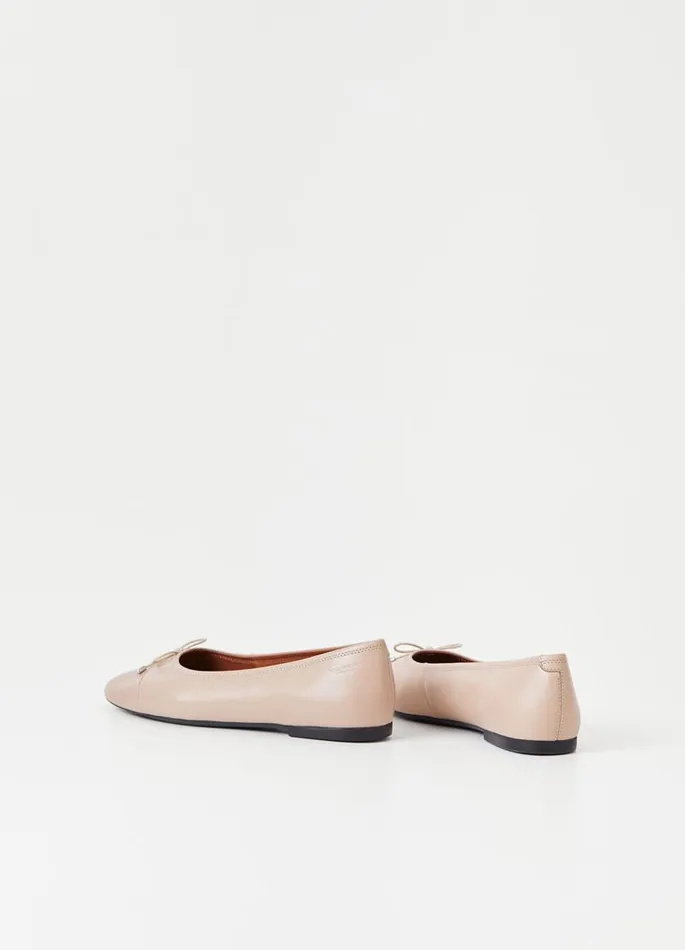 Women Vagabond Ballet Flats JOLIN SHOES Light Brown Leather