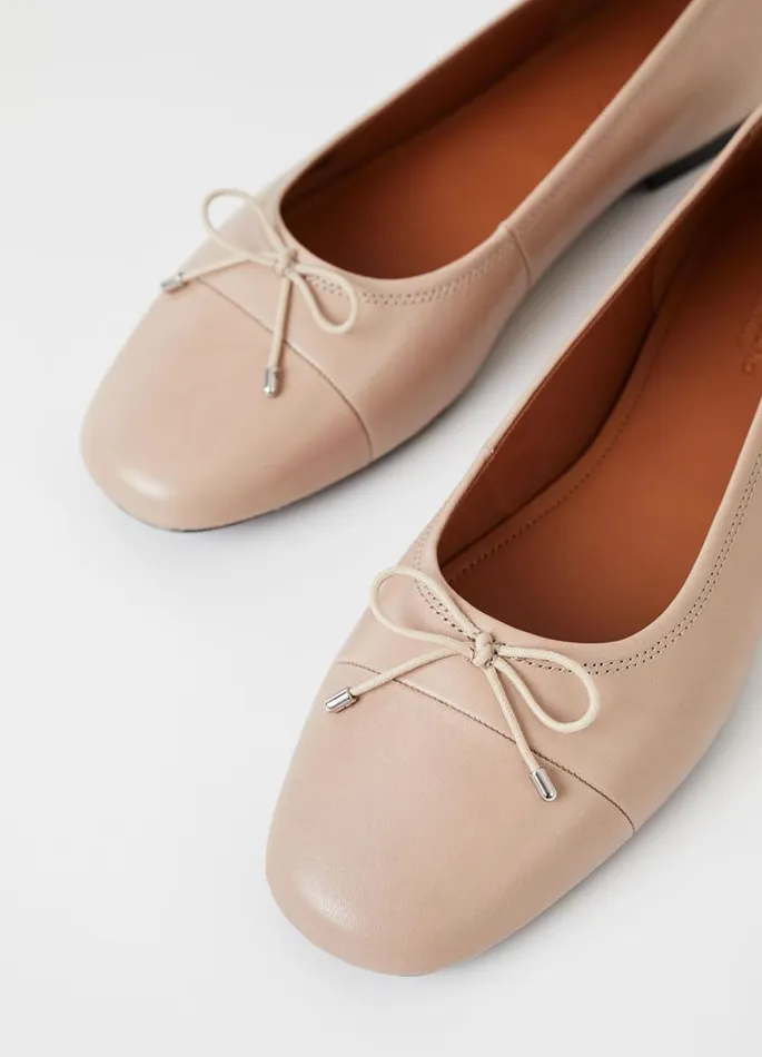 Women Vagabond Ballet Flats JOLIN SHOES Light Brown Leather