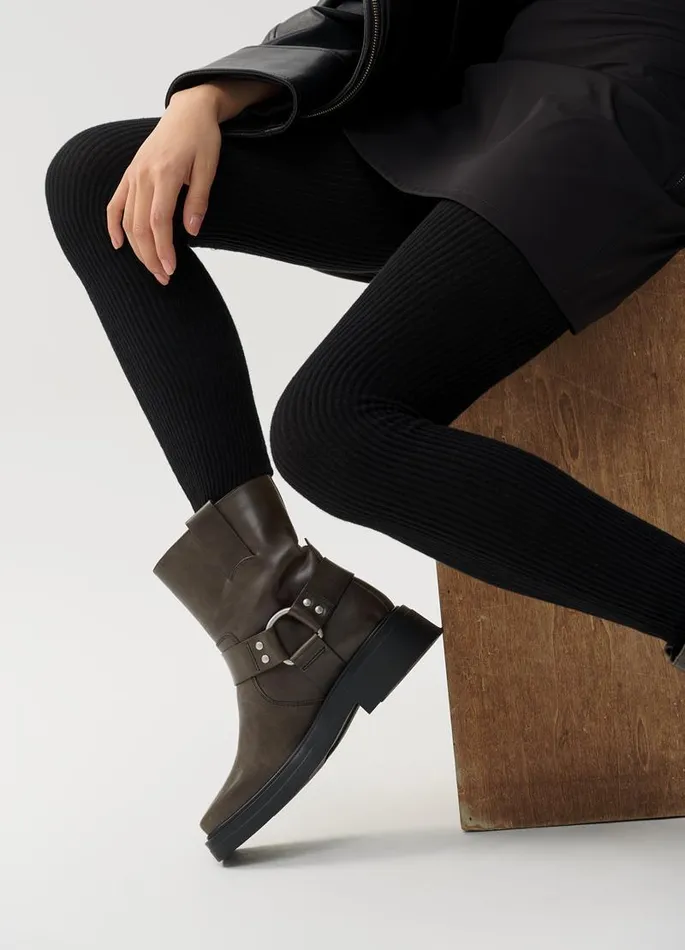 Women Vagabond Boots EYRA BOOTS Brown Oily Nubuck