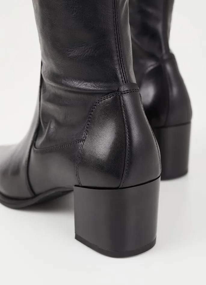 Women Vagabond Boots GISELLE BOOTS Black Leathercomb