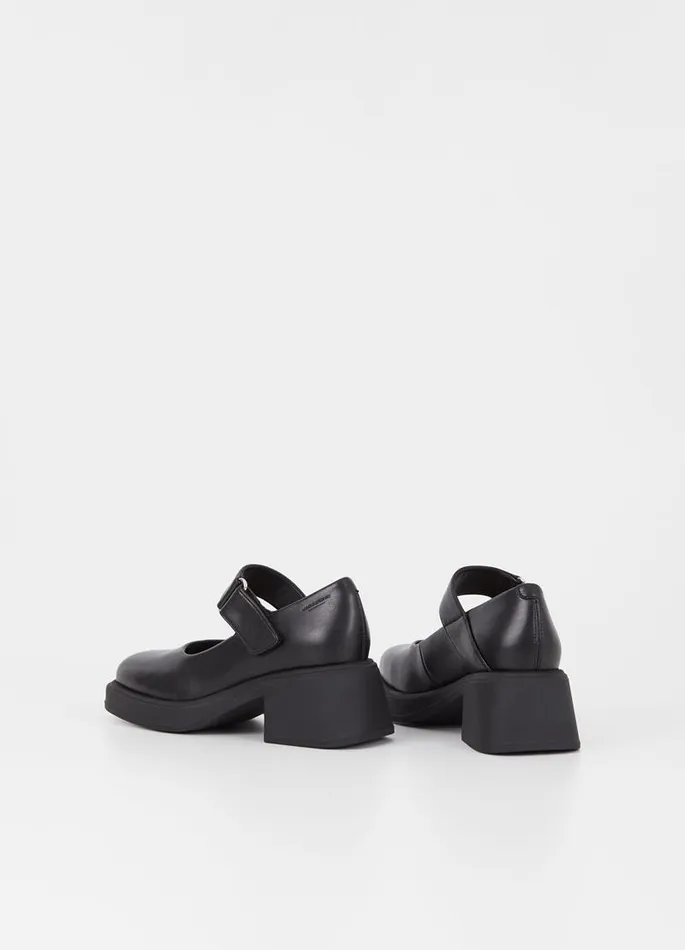 Women Vagabond Mary Janes DORAH PUMPS Black Leather Imitation