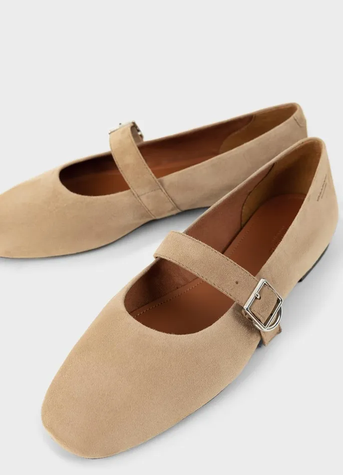 Women Vagabond Mary Janes JOLIN SHOES Light Brown Suede