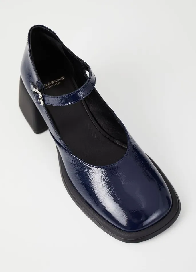Women Vagabond Pumps ANSIE PUMPS Dark Blue Patent Leather