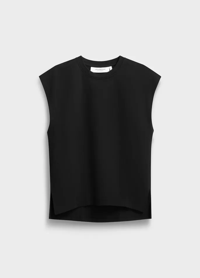 Women Vagabond Tops BOXY TANK TOP Black Textile