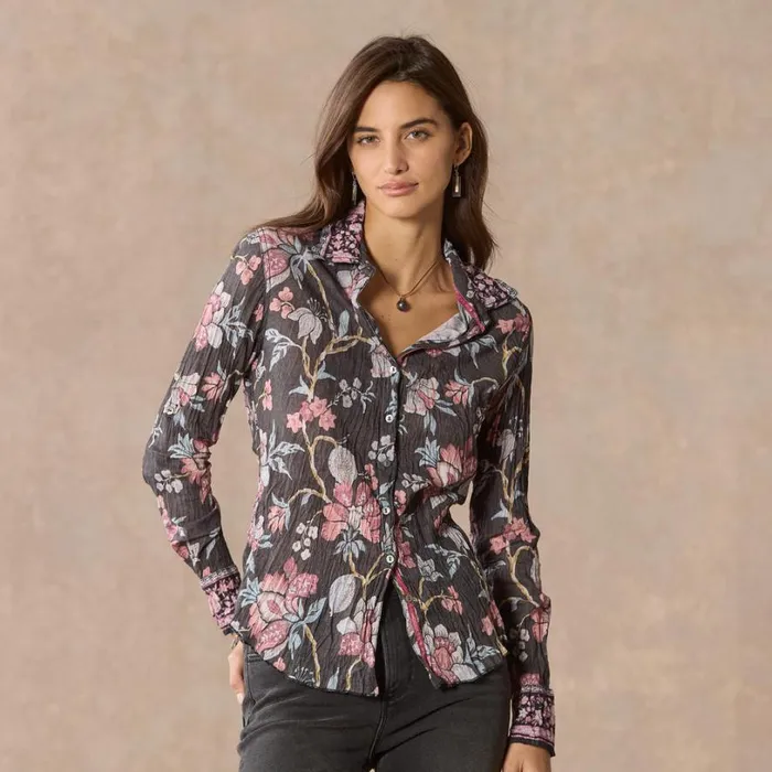 Women Valentina Blooms Shirt Black Sundance Catalog Tops Women Valentina Blooms Shirt Black Sundance Catalog Tops