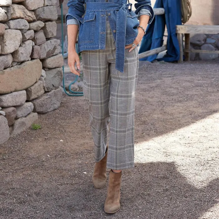 Women Whitman Plaid Pants Mink Sundance Catalog Pants and Shorts