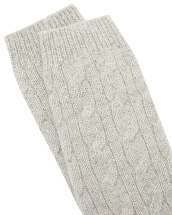 Women Women039s Cable Cashmere House SocksIn Fumo Grey Fumo Grey NPeal Slippers and Socks