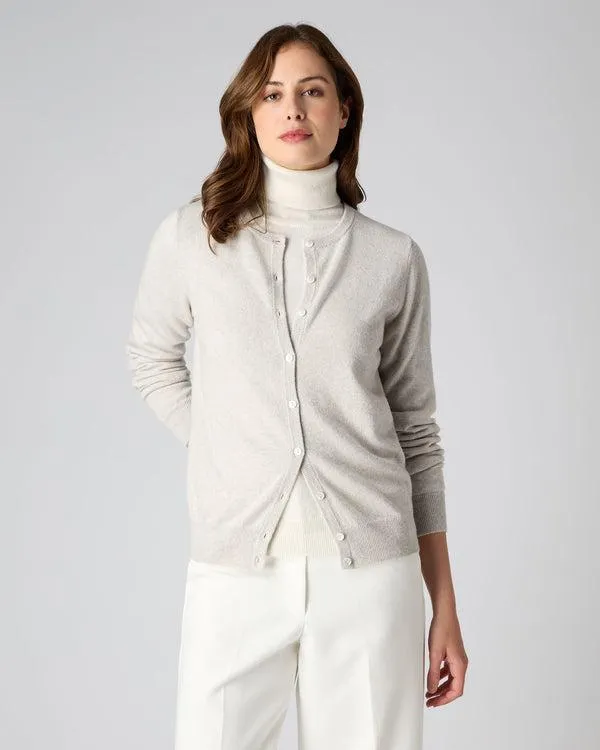Women Women039s Round Neck Cashmere CardiganIn Pebble Grey Pebble Grey NPeal Cardigans Women Women039s Round Neck Cashmere CardiganIn Pebble Grey Pebble Grey NPeal Cardigans