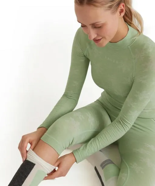 Women Women 34 Tights WoolTech Quiet Green FALKE Tights