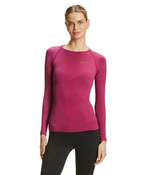 Women Women Long Sleeve Shirt Warm Radiant Orchid FALKE Long Sleeve Shirts