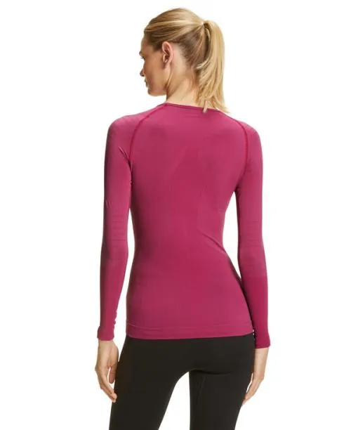Women Women Long Sleeve Shirt Warm Radiant Orchid FALKE Long Sleeve Shirts