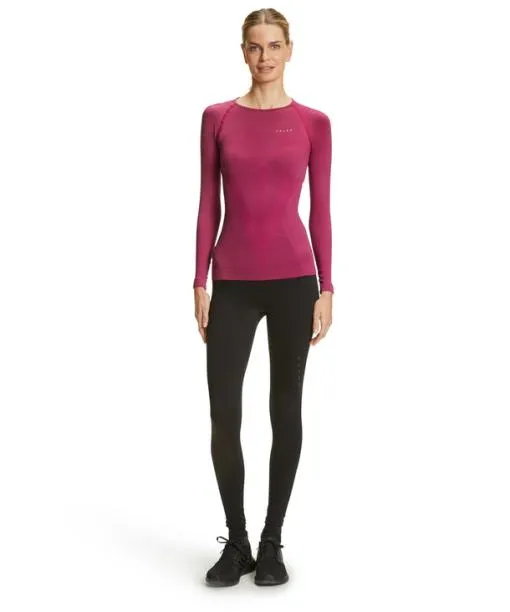 Women Women Long Sleeve Shirt Warm Radiant Orchid FALKE Long Sleeve Shirts