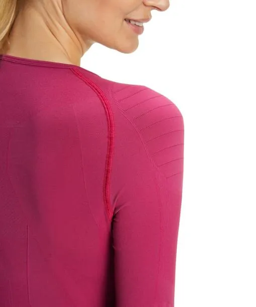 Women Women Long Sleeve Shirt Warm Radiant Orchid FALKE Long Sleeve Shirts