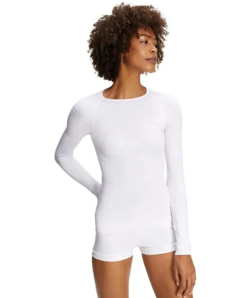 Women Women Long Sleeve Shirt Warm White FALKE Long Sleeve Shirts