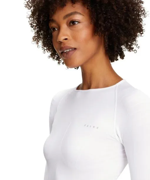 Women Women Long Sleeve Shirt Warm White FALKE Long Sleeve Shirts