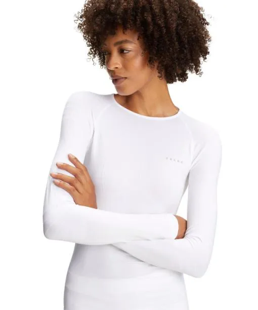 Women Women Long Sleeve Shirt Warm White FALKE Long Sleeve Shirts