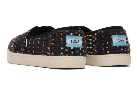 Women WomenAlpargata Cupsole Black Faux Fur Slip On Chenille Black TOMS Exclusives