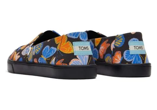 Women WomenAlpargata Cupsole Slip On Black Glow Butterfly TOMS Alpargatas