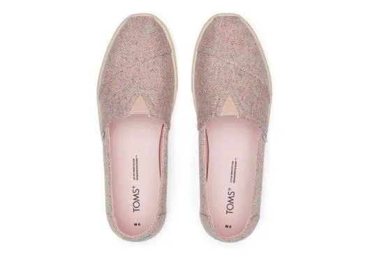 Women WomenAlpargata Cupsole Slip On Pink Metallic TOMS Alpargatas