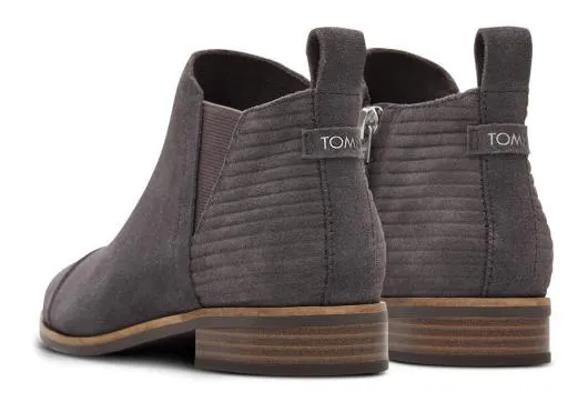 Women WomenReese Grey Suede Ankle Boot Cement Grey TOMS Exclusives