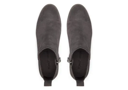 Women WomenReese Grey Suede Ankle Boot Cement Grey TOMS Exclusives