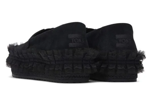 Women WomenTOMS X Batsheva Black Suede TOMS Alpargatas